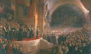 Tom roberts Opening of the First Parliament of the Commonwealth of Australia by H.R.H. The Duke of Cornwall and York Germany oil painting artist